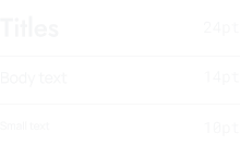 Cashup Font Size