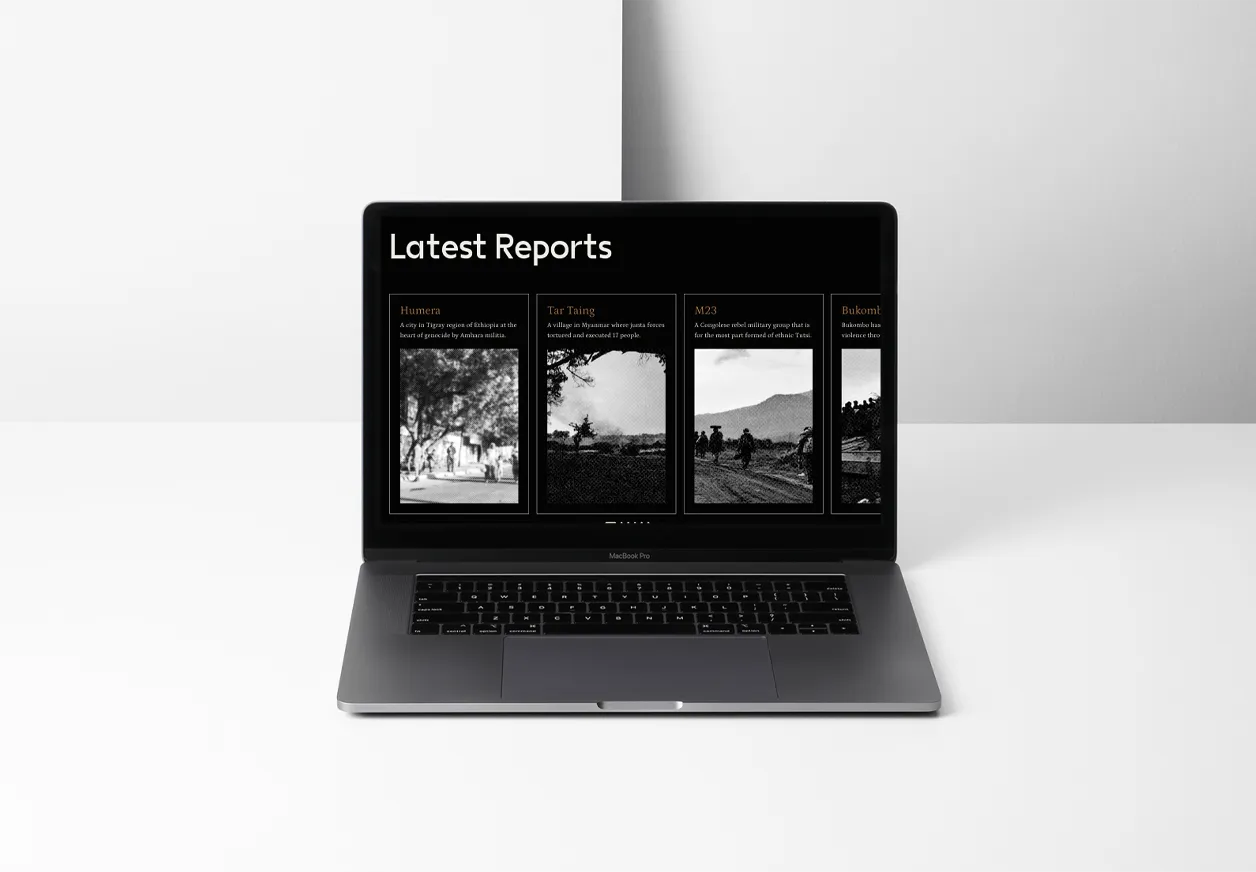 Computer mockup showing Khtohn{s website